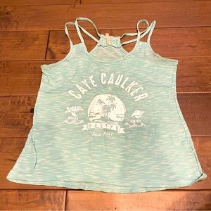 Casual Light Blue Tank Top Caye Caulker Belize size Small